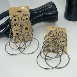 New Deadstock Vintage hoops lot‎ earrings Must Bundle